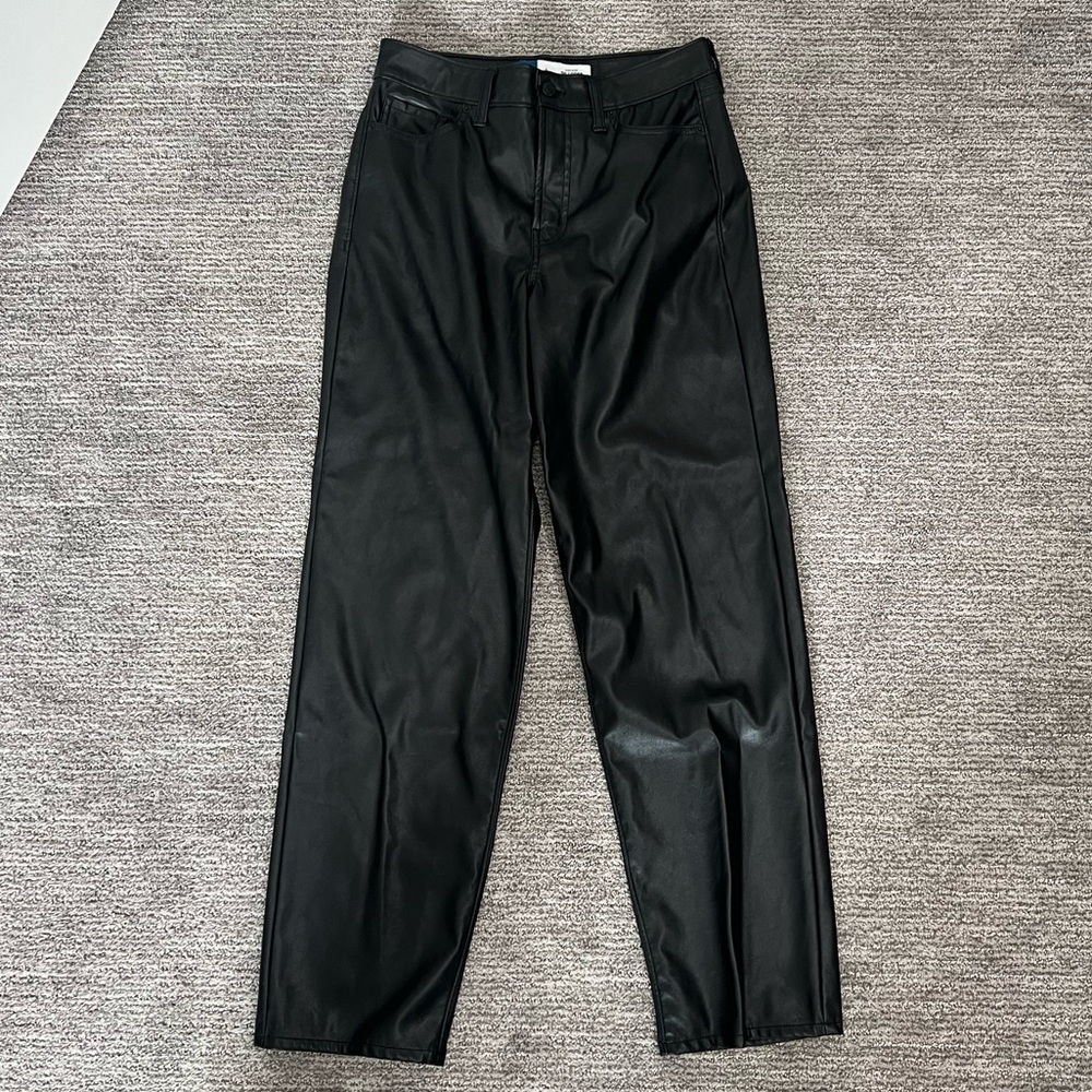 Old Navy Black Faux Leather Pants